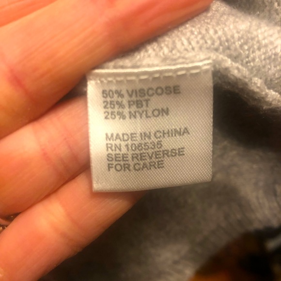 Central Park West Bourbon St ruffle gray sweater - Picture 6 of 6